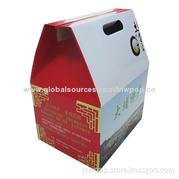 Corrugated carton box, eco-friendly material/eye-catching/can load 20kg/customized size and design